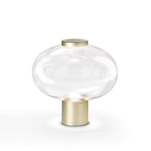Riflesso LT1 Table lamp, gold satined, transparent