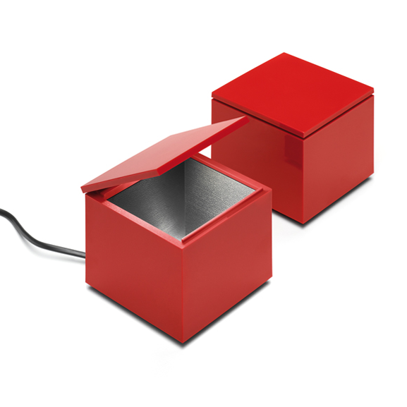 Cuboled Tischleuchte rot