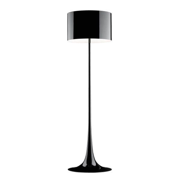 Spun Light F floor lamp in black