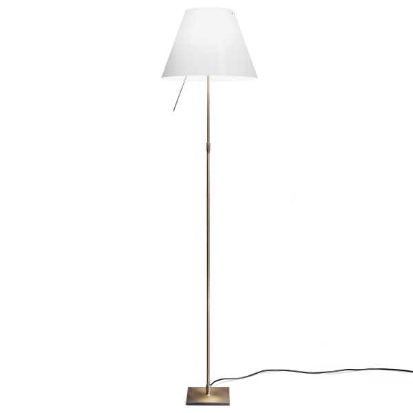 Costanza D13 tc Floor lamp, bronze, height adjustable