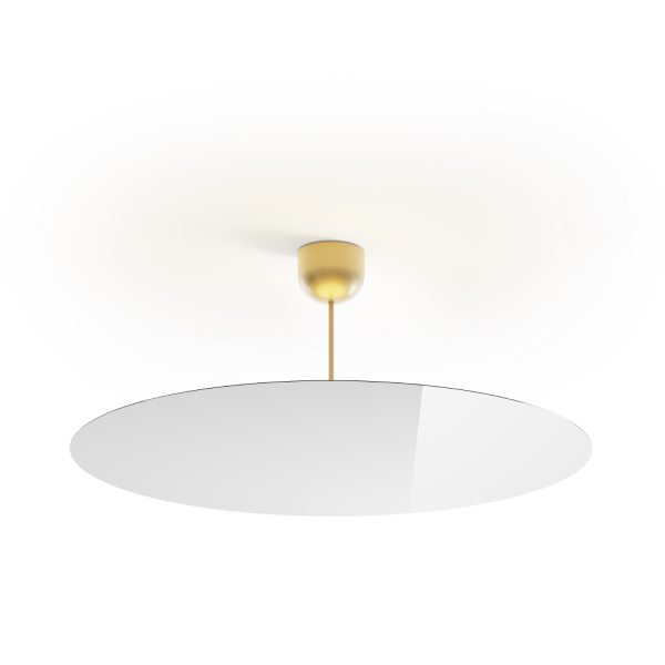 Millimetro ceiling/ pendant light, brass, 33cm, large