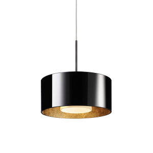 Cantara 190 LED Pendant light, black/gold