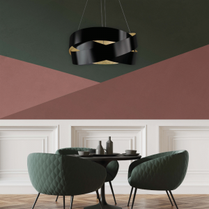 Pura S60 G9 Pendant Light in black-gold