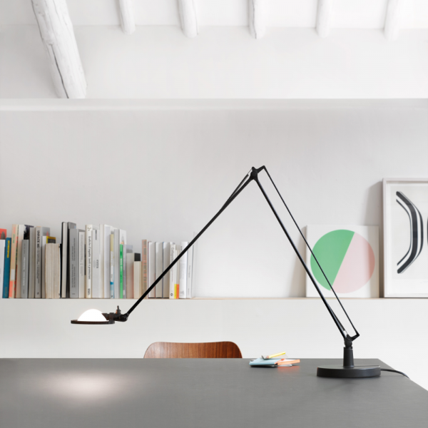 Berenice D12 EL/pi Table lamp, black/ white