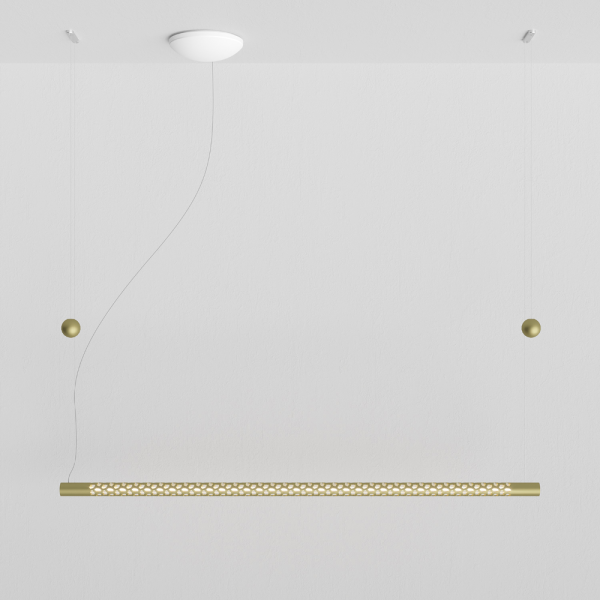 Squiggle H8/ H9 pendant lamp in gold