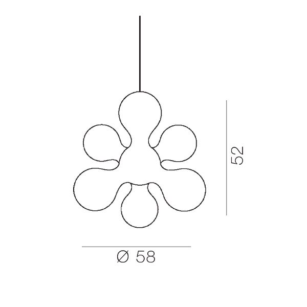 Kundalini Atomium Pendant light | LightingDeluxe.com